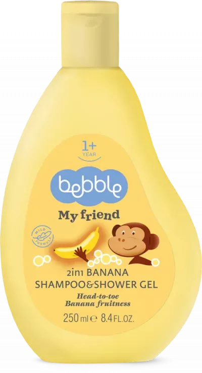 Bebble My Friend sampon & gel dus banana x 250ml