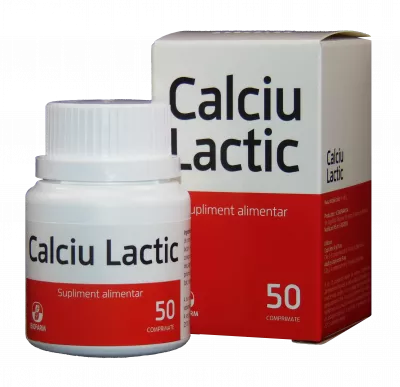 Calciu lactic 500mg x 50cp (biofarm)