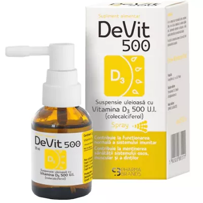 DeVit 500 spray Vitamina D3 500 U.I. x 20ml