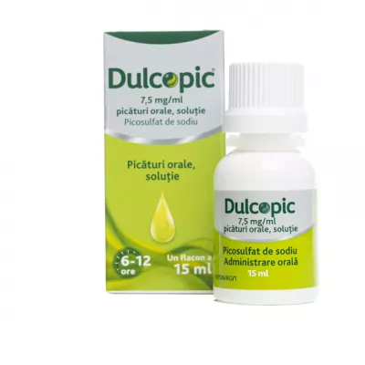 Dulcopic 7.5 mg/ml solutie picaturi orale x 15ml