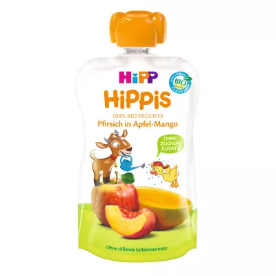 Hipp Hippis piure din fructe piersica, mar si mango x 100g