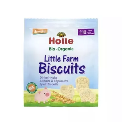 Holle Biscuiti BIO din spelta Mica ferma x 100 grame