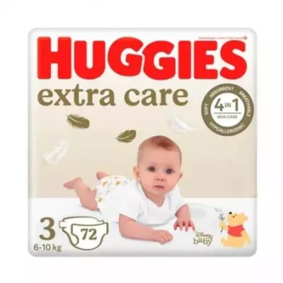 Huggies scutece Extra Care nr. 3 (6-10 kg) x 72 bucati