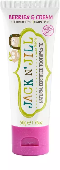 Jack n'Jill pasta de dinti naturala cu aroma de berries & cream x 50 grame