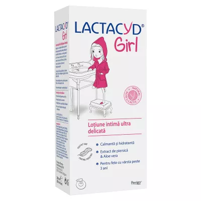 Lactacyd girl lotiune intima ultra delicata pentru fete + 3 ani x 200 ml