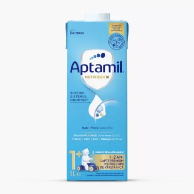 Aptamil 1+ Nutri-Biotik, lapte praf lichid gata de consum de la 1 an x 1 litru