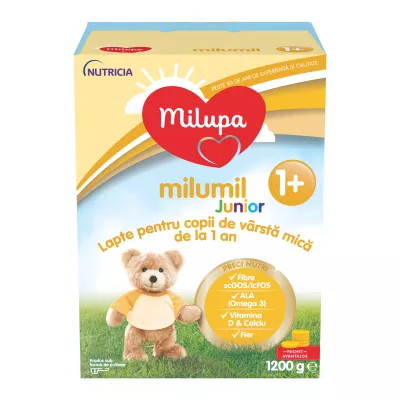 Milupa Milumil Junior 1+, lapte praf de la 1 an, 1200 grame