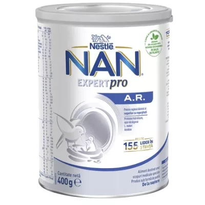 Nan Expert Pro AR, formula de lapte praf anti-regurgitatii x 400 grame