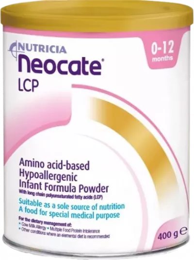 Neocate LCP, formula hipoalergenica 0-12 luni, 400 grame