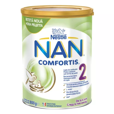 Nestle NAN COMFORTIS 2, Lapte praf de continuare de la 6 luni, 800 grame