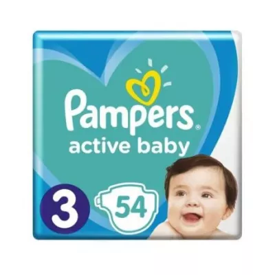 Pampers Active Baby nr. 3 (6-10 kg) x 54 bucati