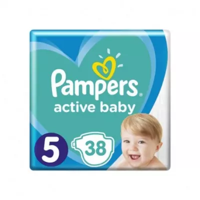 Pampers Active Baby nr. 5 (11-16 kg) x 38 bucati