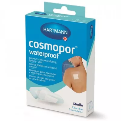 Paul Hartmann cosmopor waterproof (rezistenti la apa) 7,2/5cm x 5 plasturi