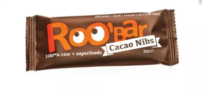 Roobar Baton cu cacao si miez de migdale raw eco x 30g