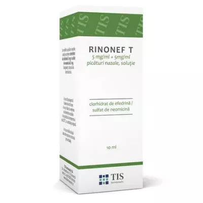 Tis Rinonef-T picaturi nazale solutie x 10ml