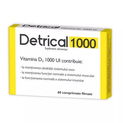 Detrical D3 1000u.i x 60 comprimate