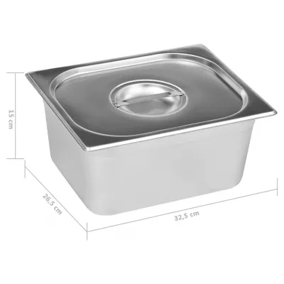 incălzitor alimente tip bain marie 1500W GN 1/2 oțel inoxidabil