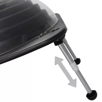 incălzitor solar pentru piscină, 75 x 75 x 36 cm, HDPE aluminiu
