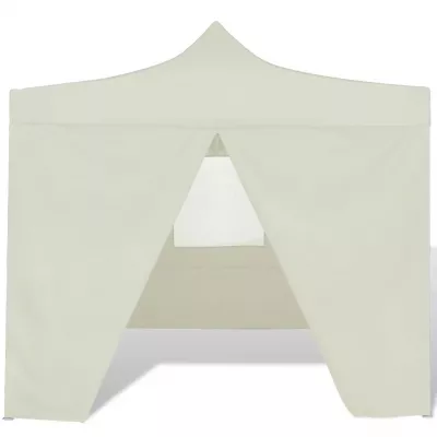 41464 Cream Foldable Tent 3 x 3 m with 4 Walls