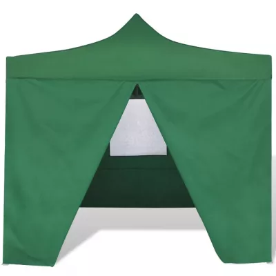 41468 Green Foldable Tent 3 x 3 m with 4 Walls