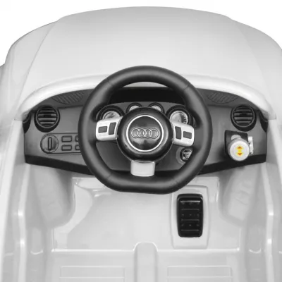 Mașină Audi TT RS pentru copii cu telecomandă, alb