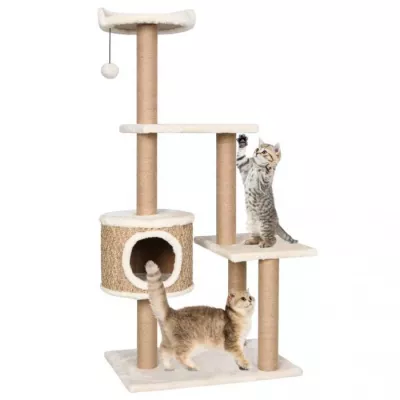 Ansamblu pentru pisici cu stalp de zgariat 123 cm 