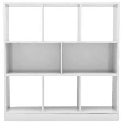Bibliotecă, alb lucios, 97,5 x 29,5 x 100 cm, PAL
