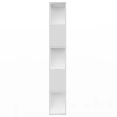 Bibliotecă/Separator cameră, alb, 80x24x159 cm, PAL