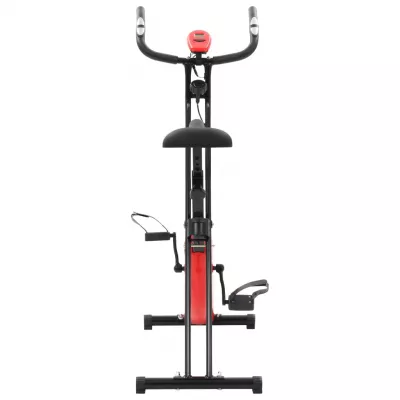 Bicicletă magnetică X-Bike cu măsurare puls, negru și roșu