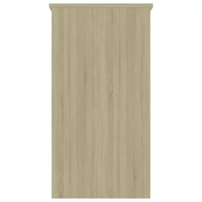 Birou, alb și stejar Sonoma, 80 x 40 x 75 cm, PAL