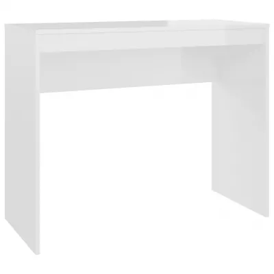 Birou, alb foarte lucios, 90 x 40 x 72 cm, PAL