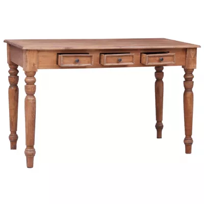 Birou cu sertare, 117 x 57 x 75 cm, lemn masiv reciclat
