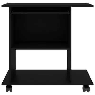 Birou de calculator, negru, 80 x 50 x 75 cm, PAL