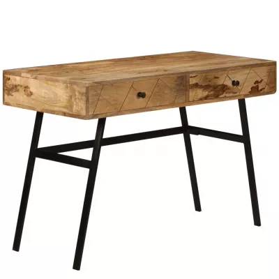 Birou de scris cu sertare, 110x50x76 cm, lemn masiv de mango