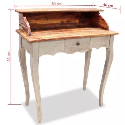 Birou de scris, lemn masiv reciclat 80 x 40 x 92 cm