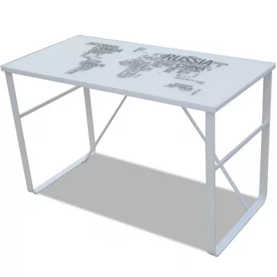 Birou Dreptunghiular cu Model Hartă
