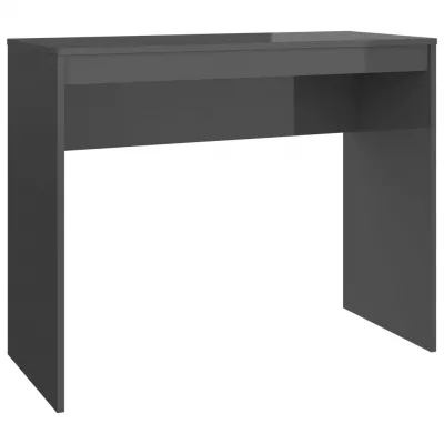 Birou, gri lucios, 90 x 40 x 72 cm, PAL
