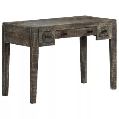 Birou, negru, 110 x 50 x 75 cm, lemn masiv de mango