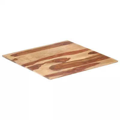 Blat de masă, 80 x 80 cm, lemn masiv de sheesham, 15-16 mm