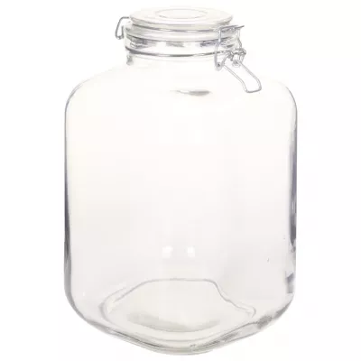 Borcane din sticlă cu inchidere ermetică, 6 buc., 5 L