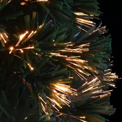 Brad de Crăciun artificial cu fibră optică, 64 cm, verde