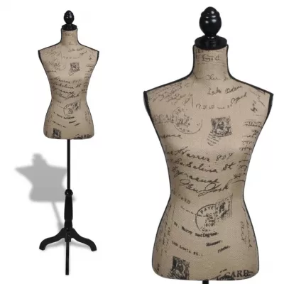 Bust pentru dame, maro&negru, manechin feminin croitorie, iută