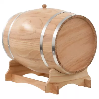 Butoi de vin cu robinet, 35 L, lemn masiv de pin