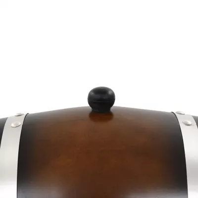 Butoi de vin cu robinet, 6 L, lemn masiv de pin