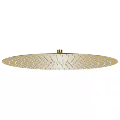 Cap de duș tip ploaie rotund, auriu, 50 cm, oțel inoxidabil