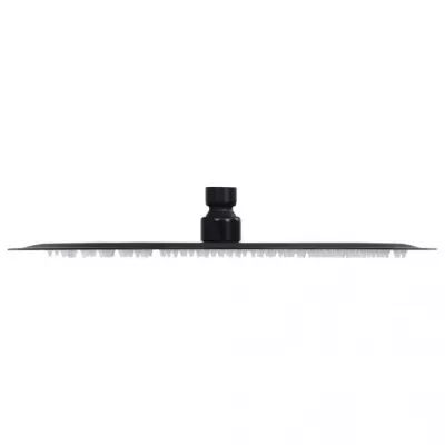 Cap de duș tip ploaie rotund, negru, 30 cm, oțel inoxidabil