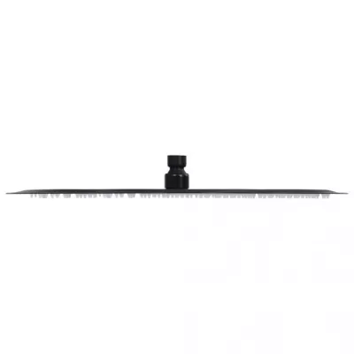 Cap de duș tip ploaie rotund, negru, 40 cm, oțel inoxidabil