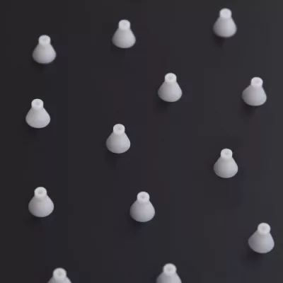Cap duș dreptunghiular tip ploaie negru 30x20cm oțel inoxida
