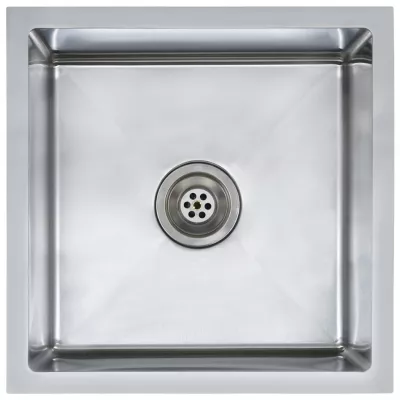 Chiuvetă de bucătărie lucrată manual cu sită, oțel inoxidabil