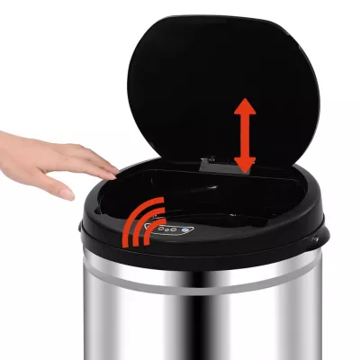 Coș de gunoi automat cu senzor, 30 L, oțel inoxidabil